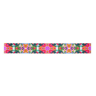 Jolly Christmas Colourful Maximalist Modern Merry Satin Ribbon