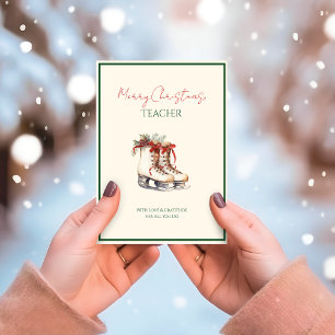 Jolly Christmas Magic Teacher Thank You Card