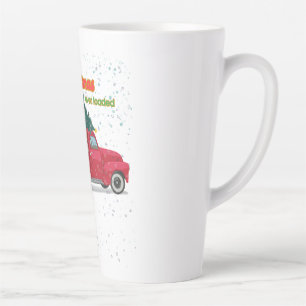 Jolly Christmas Overloaded Truck Latte Mug