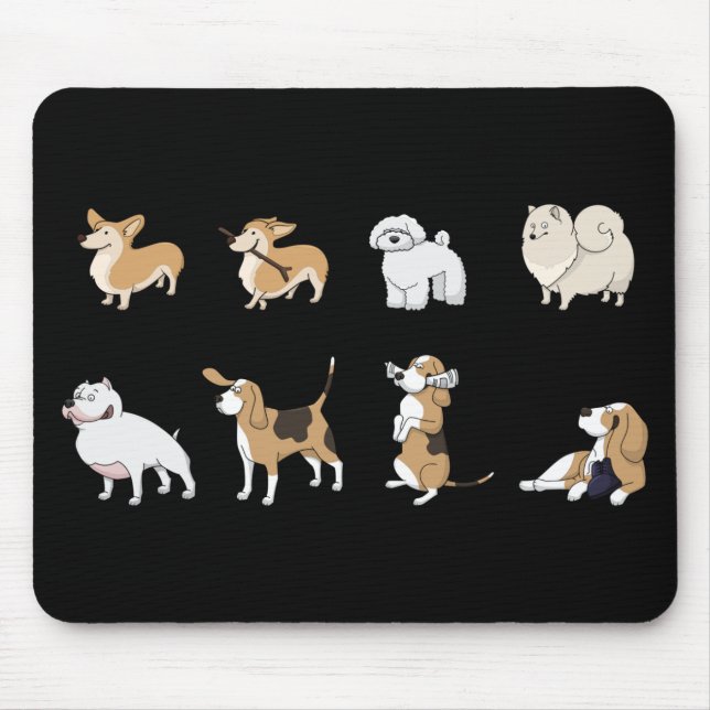 Jolly corgis mouse pad (Front)