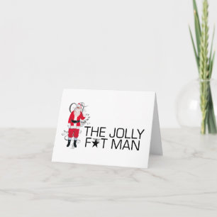 Jolly Fat Man Holiday Card