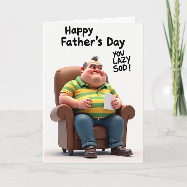 Jolly Fathers Day Art Card (Front)