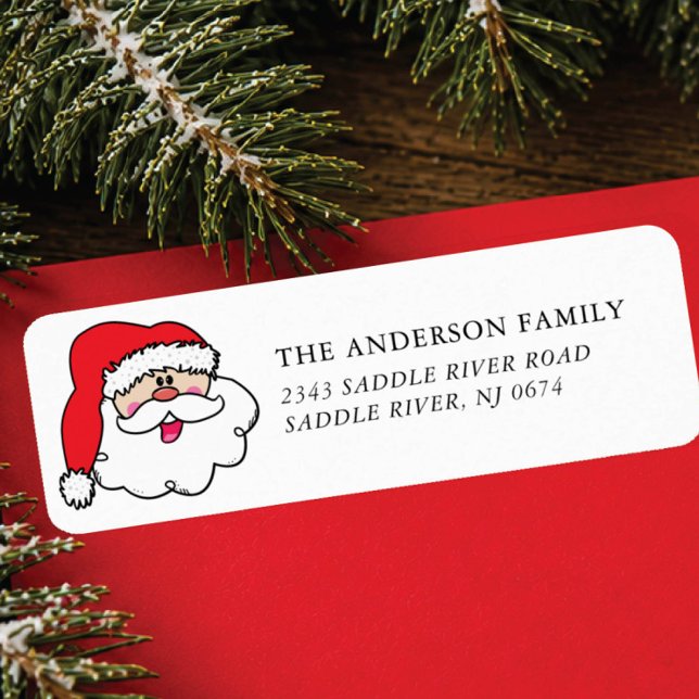Jolly Fun Santa Return Address (Creator Uploaded)