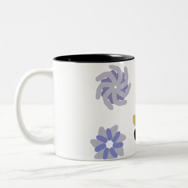 Jolly Gingerbread Two-Tone Coffee Mug (Left)