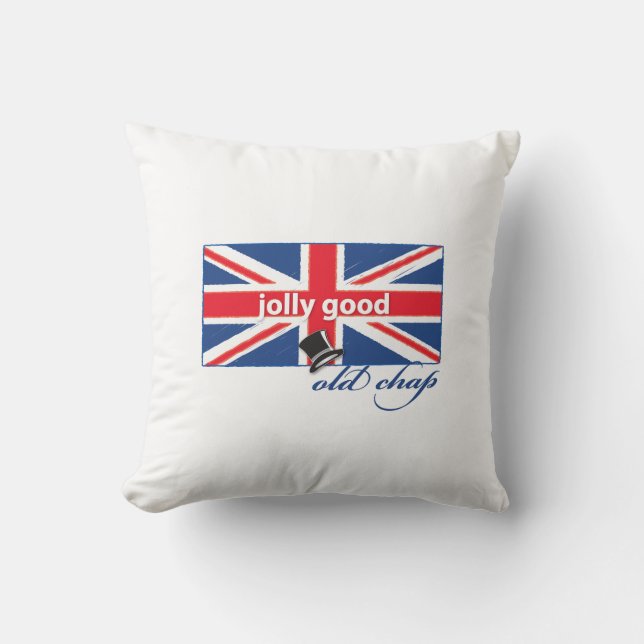 Jolly good old chap! cushion (Front)