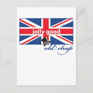 Jolly good old chap! holiday postcard