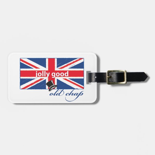 Jolly good old chap! luggage tag (Front Horizontal)