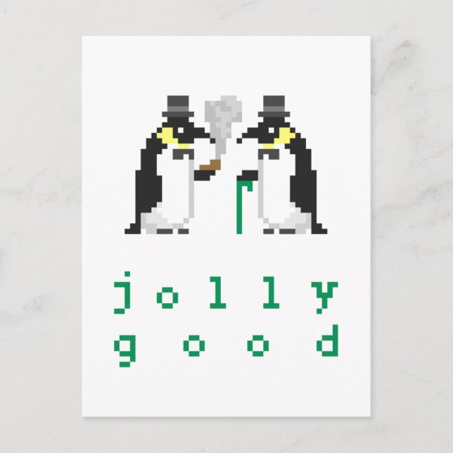 Jolly Good Penguins Postcards (Front)