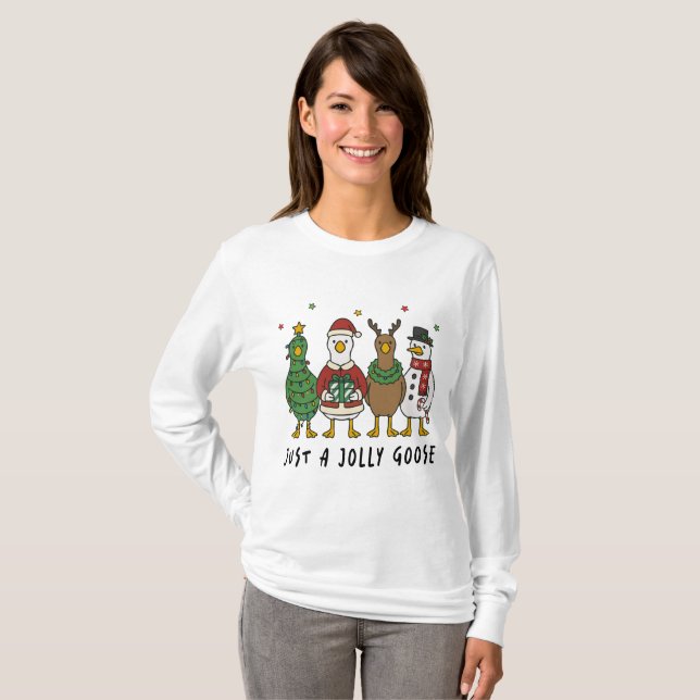 Jolly Goose Christmas T-Shirt (Front Full)