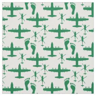 Jolly Green Rescue Team Pattern Fabric