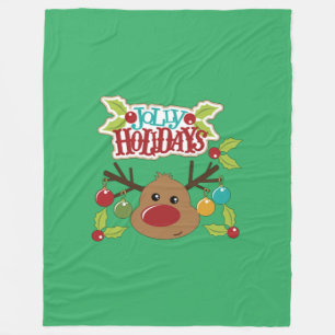 Jolly Holidays Fleece Blanket