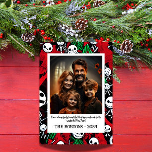Jolly Jack O'Lantern Family Photo Holiday Card