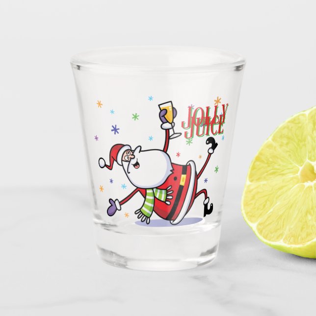 “Jolly Juice” Holiday Shot Glass (Front)