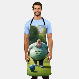 Jolly Lawn Bowler Man, Apron