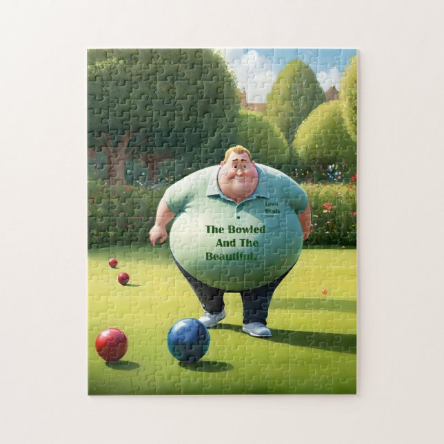 Jolly Lawn Bowler Man, Jigsaw Puzzle (Vertical)
