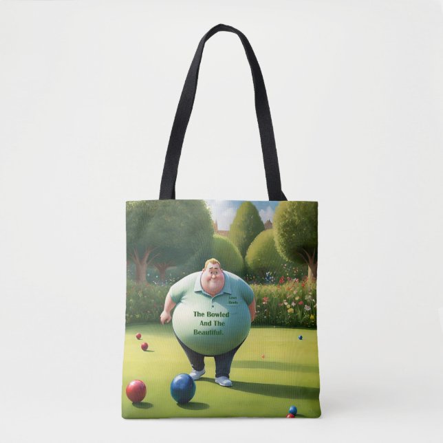 Jolly Lawn Bowler Man, Tote Bag (Front)