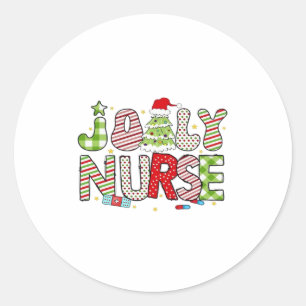 Jolly Nurse, Halloween Classic T-Shirt Classic Round Sticker
