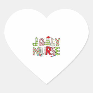 Jolly Nurse, Halloween Classic T-Shirt Heart Sticker