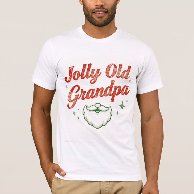 Jolly Old Grandpa | Classic Christmas Shirt (Front)