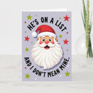 Jolly Old Man Funny Christmas Card
