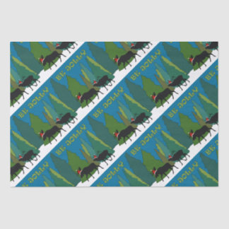 Jolly Old Moose and Elk Tissue Paper