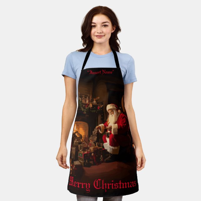 Jolly Old Saint Nick Apron (Worn)