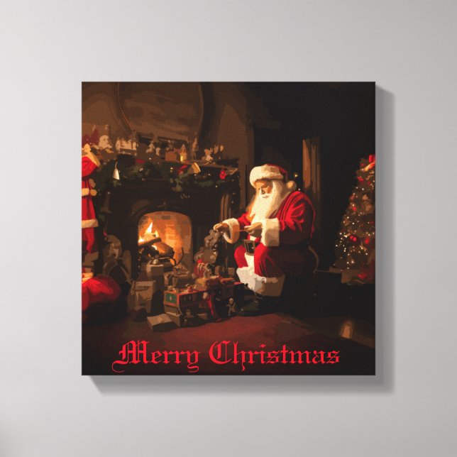 Jolly Old Saint Nick Canvas Print (Front)