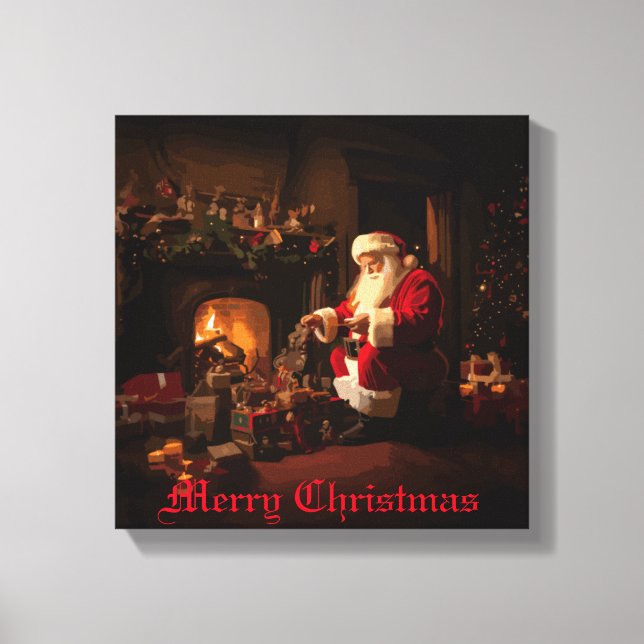 Jolly Old Saint Nick Canvas Print (Front)
