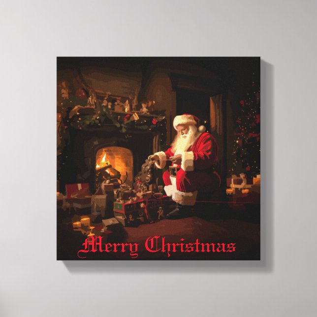 Jolly Old Saint Nick Canvas Print (Front)
