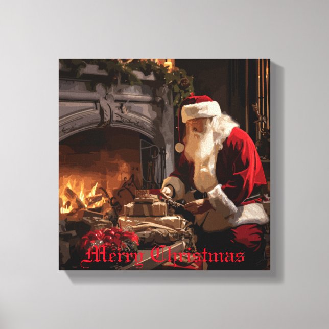 Jolly Old Saint Nick Canvas Print (Front)