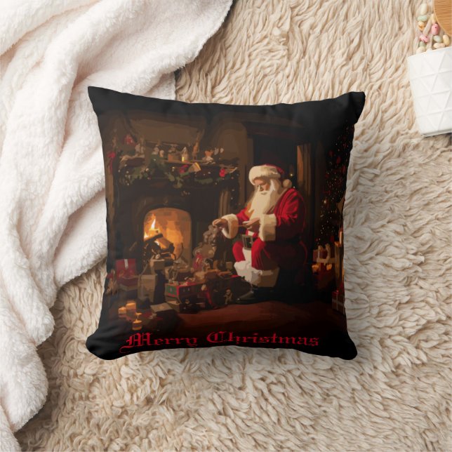 Jolly Old Saint Nick Cushion (Blanket)