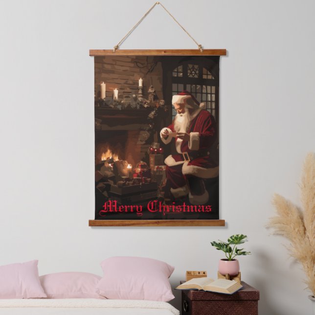 Jolly Old Saint Nick Hanging Tapestry (Bedroom)