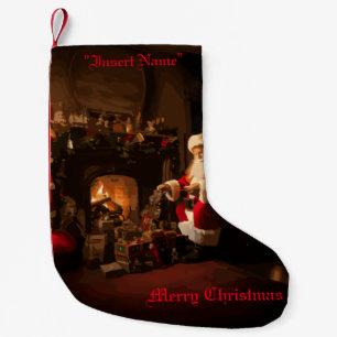 Jolly Old Saint Nick Small Christmas Stocking