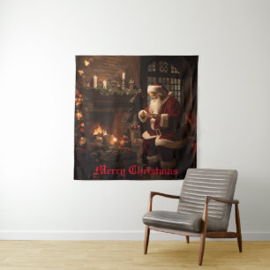 Jolly Old Saint Nick Tapestry