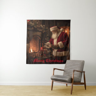 Jolly Old Saint Nick Tapestry