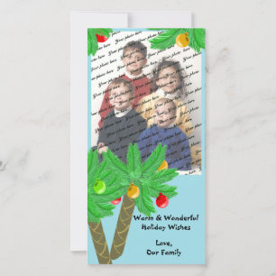 Jolly Palm Trees/ Photo Greeting Card