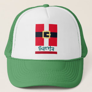 Jolly Red Christmas Santa Designs Trucker Hat
