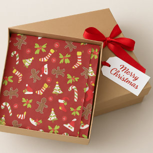 Jolly Red Christmas Tissue Paper