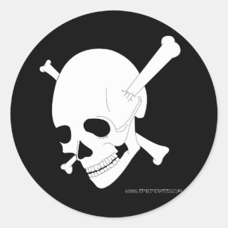 Jolly Roger#3 Classic Round Sticker