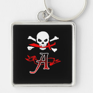 Jolly Roger A Monogram Initial Key Ring