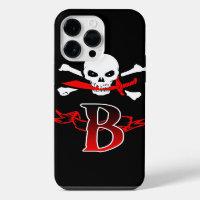 Jolly Roger B Monogram Initial