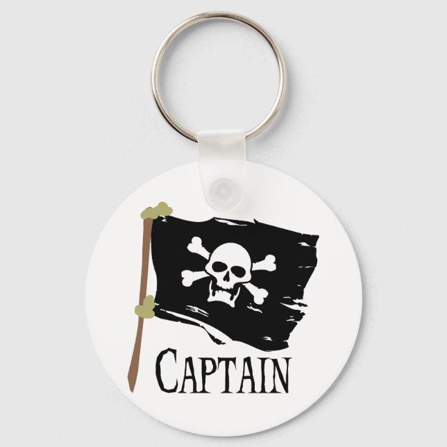 Jolly Roger Captain Key Ring (Front)