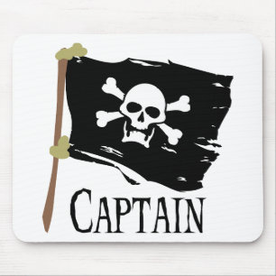 Jolly Roger Captain Mouse Pad