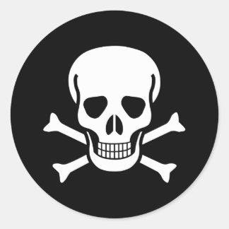 Jolly Roger Classic Round Sticker