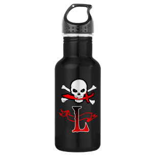 Jolly Roger L Monogram Initial 532 Ml Water Bottle