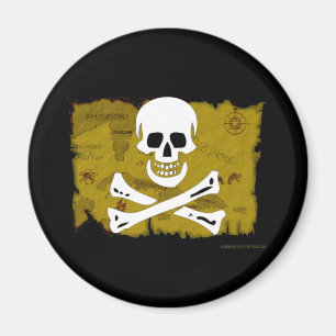 Jolly Roger Map #3 Magnet