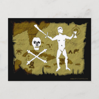 Jolly Roger Map # 5 Postcard