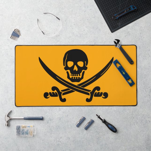 Jolly Roger Pirate Desk Mat (Workstation)