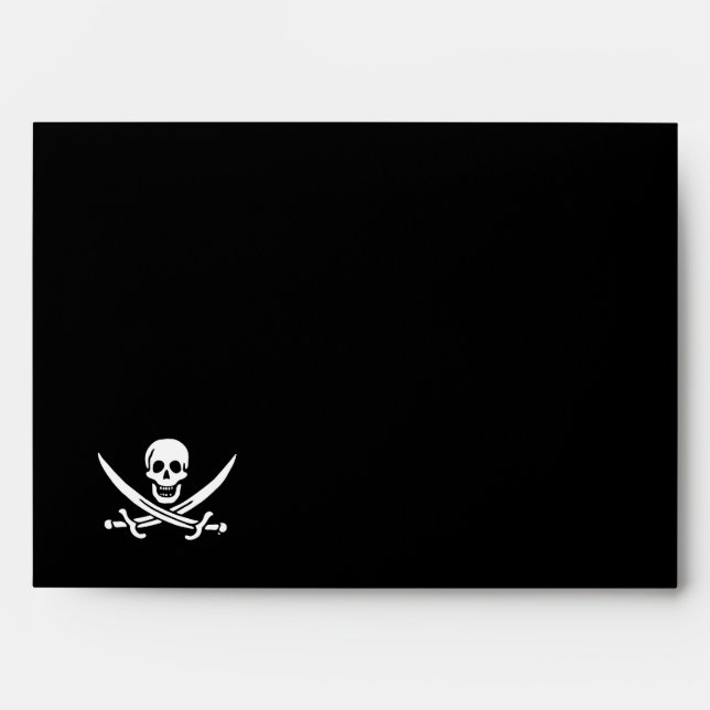 Jolly roger pirate flag envelopes (Front)
