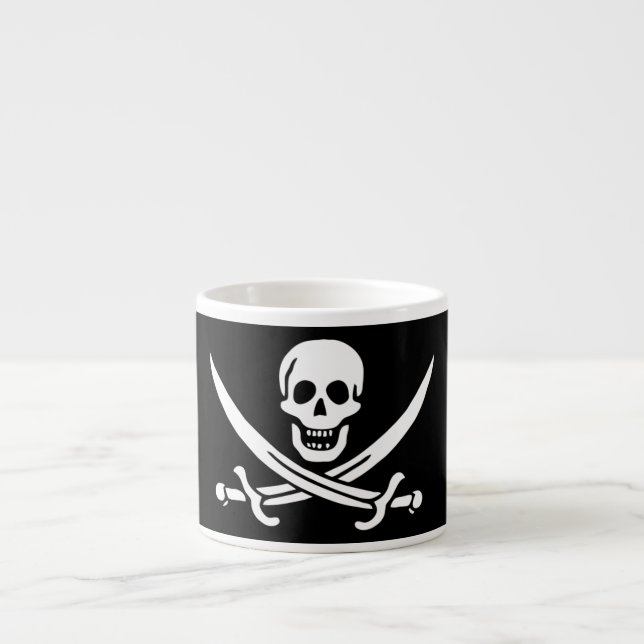 Jolly Roger Pirate Flag Espresso Cup (Front)
